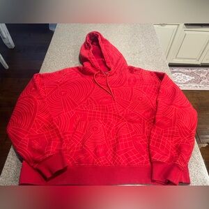 Jordan Red Patterned Hoodie